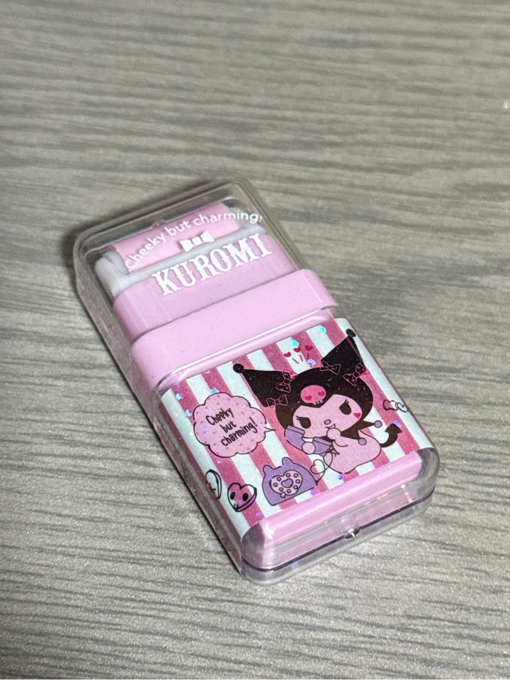 Sanrio Kuromi Pink Decorative Eraser